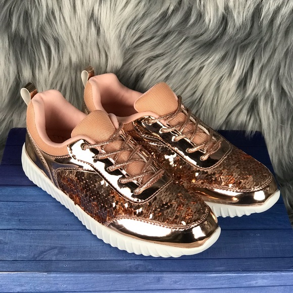 Women’s Holographic Sequin Sneakers - Picture 6 of 8